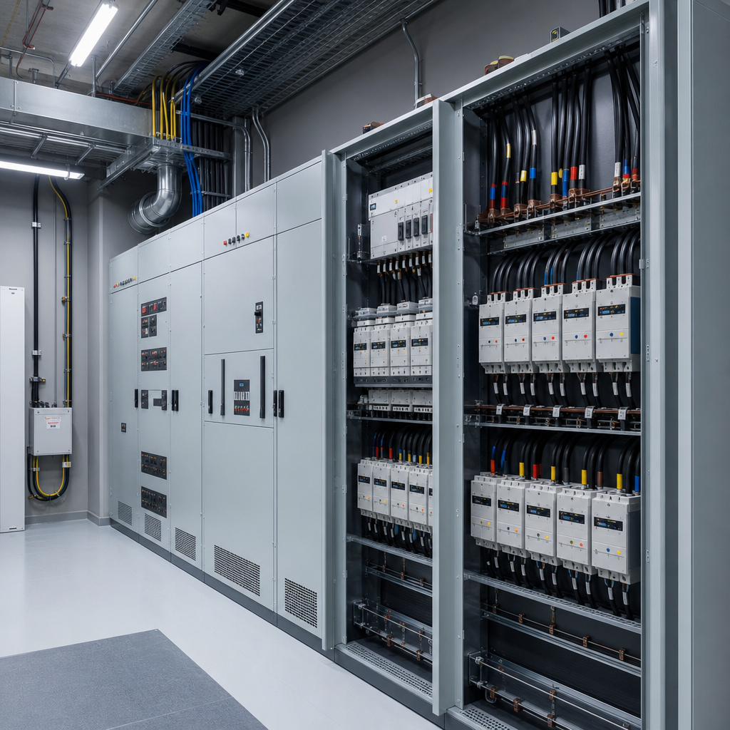 Quadro eletrico hospitalar montado com organizacao tecnica pela AM